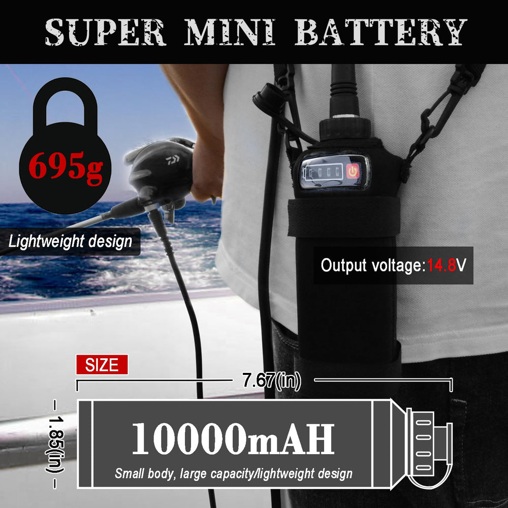 MAG CRUISE 10Ah battery side view highlighting rugged saltwater-ready design