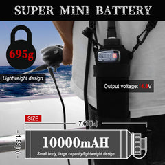 MAG CRUISE 10Ah battery side view highlighting rugged saltwater-ready design