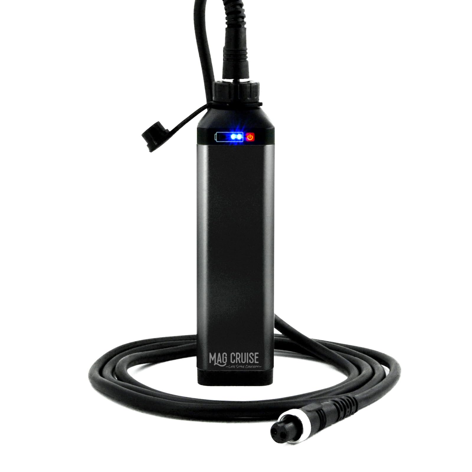 MAG CRUISE DN10T battery front view with 10Ah capacity for all-day sea sessions