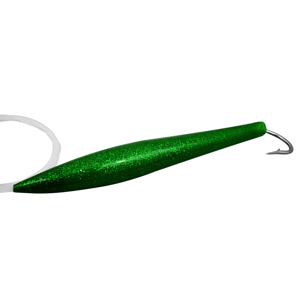 MagBay Lures 6-inch soft cedar plug with balance head for steady tracking and lifelike action.