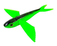 MagBay Lures 8-inch green and black gummy flying fish lure attracts mahi and tuna