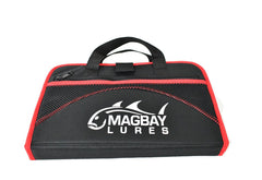 MagBay Lures Custom Red 25-Pocket Jig Bag exterior