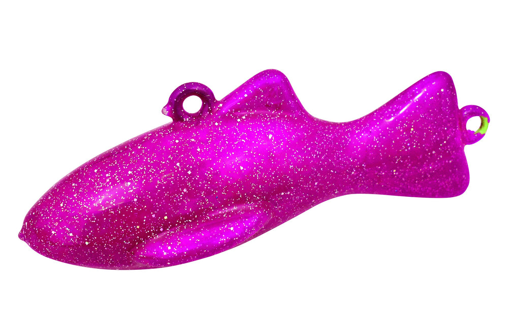 MagBay Lures downrigger weight pink vinyl 15lb enhances dredge stability for deep-water trolling