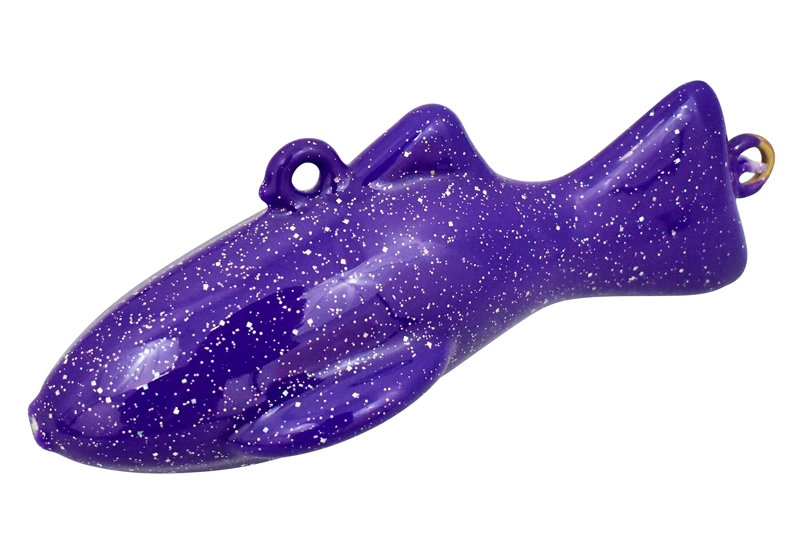 MagBay Lures purple 6lb downrigger weight with fins for stable dredge trolling