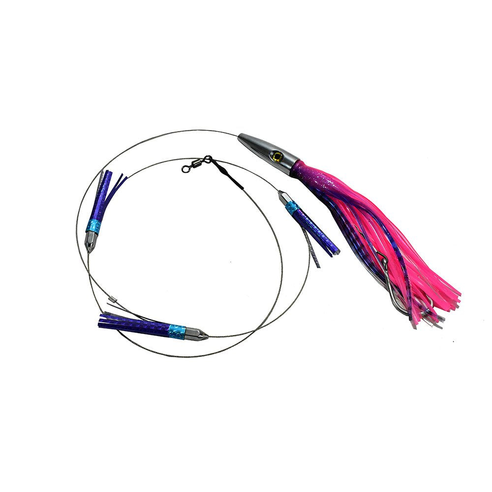 MagBay Lures 12-inch Plomerito Wahoo lure in pink and purple for high-speed trolling
