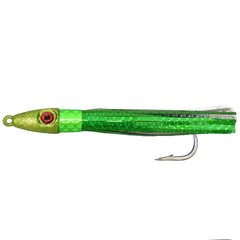 MagBay Lures Hybrid Wahoo Bomb 6-Inch Green in action for reliable Wahoo and Tuna strikes.