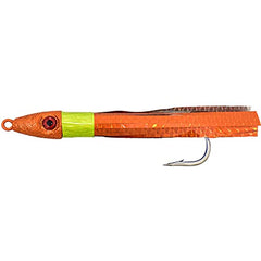 MagBay Lures Hybrid Wahoo Bomb with multi-color skirt, versatile for casting and tuna chasing