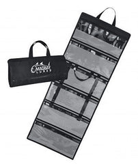 Close-up of MagBay Lures logo and rugged woven nylon material