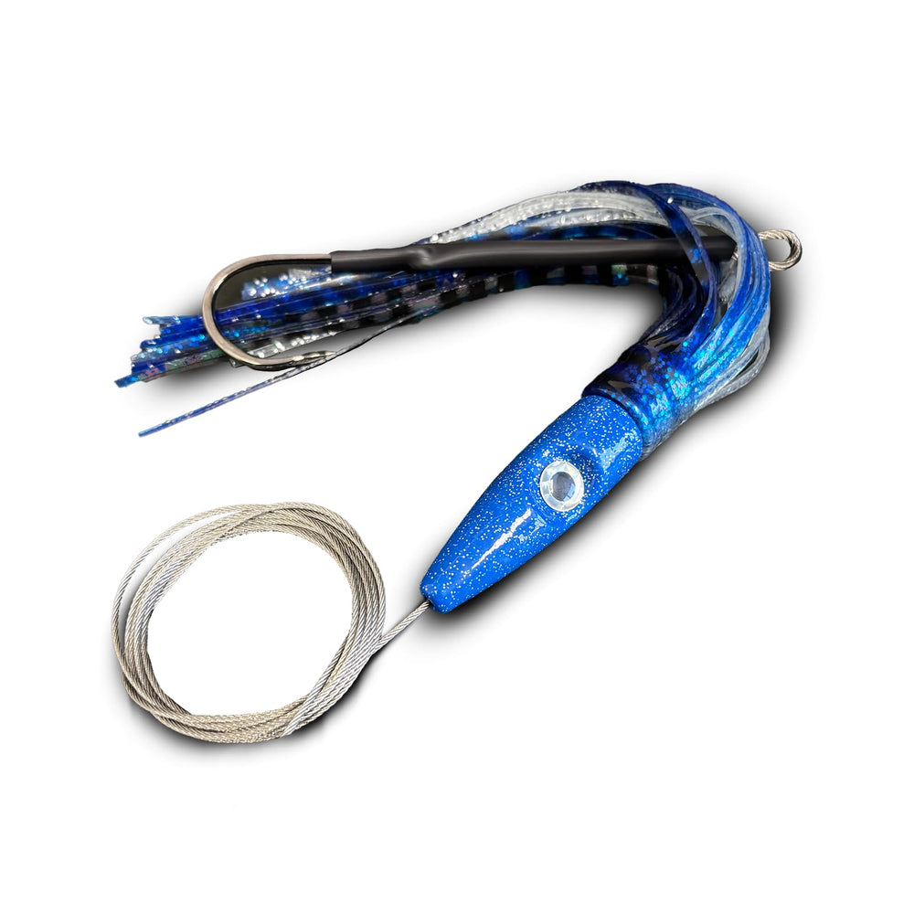 MagBay Lures plomerito set hook detail with 9/0, 900 lb rating