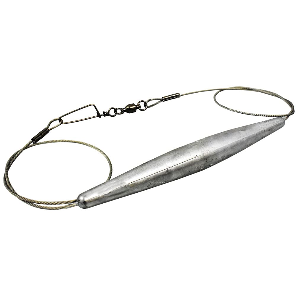MagBay Lures 32 oz trolling weight rigged for high-speed wahoo trolling with quick-connect setup