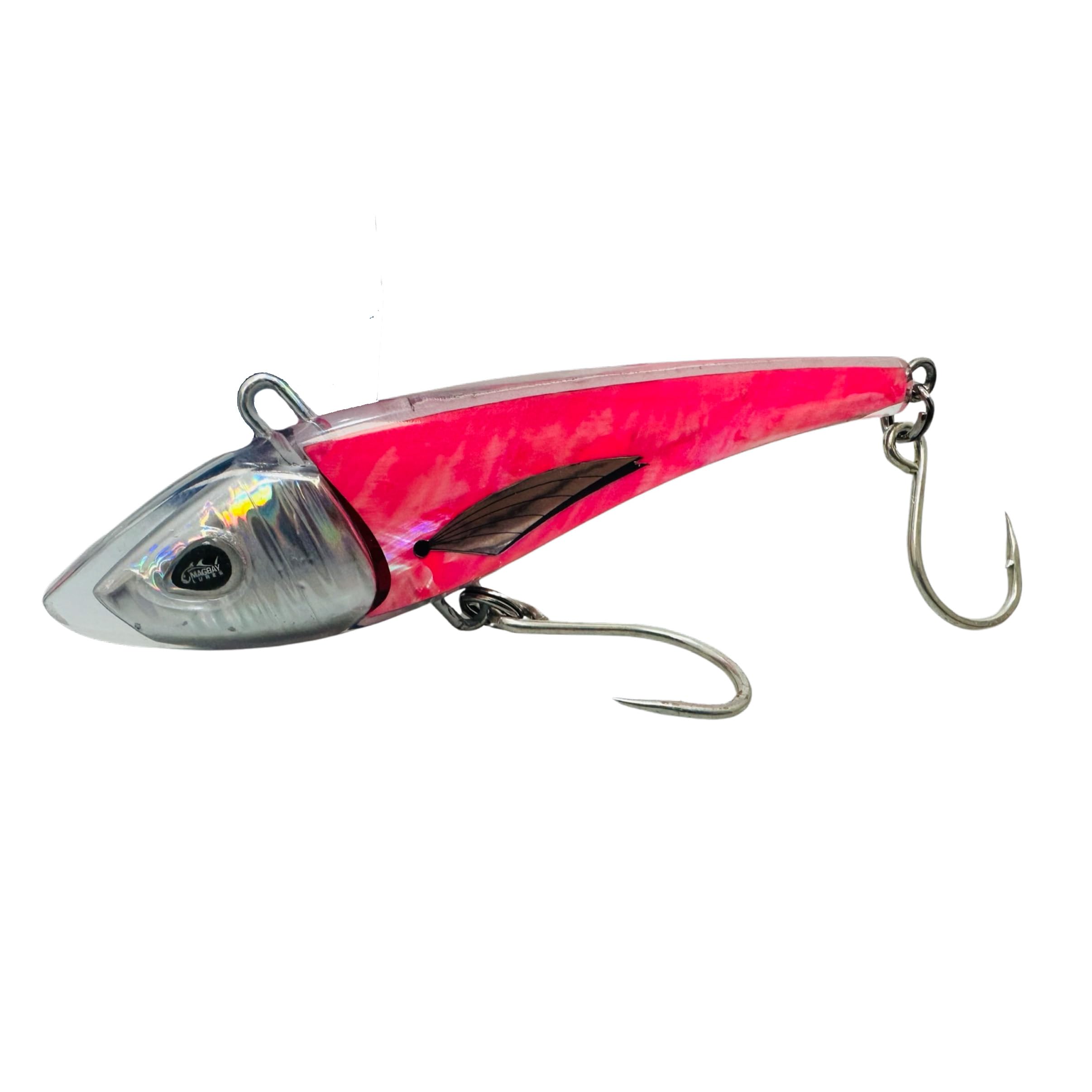 MagBay RM5 UV 5in lure closeup showing abalone shell for enhanced visibility.