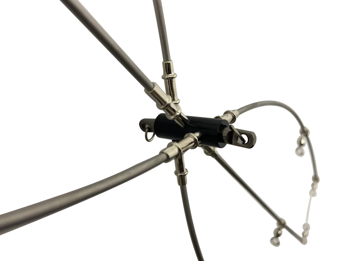 MagBay Lures Titanium Dredge Bar 36-inch front view demonstrates strength and flexibility for mid-weight teasers