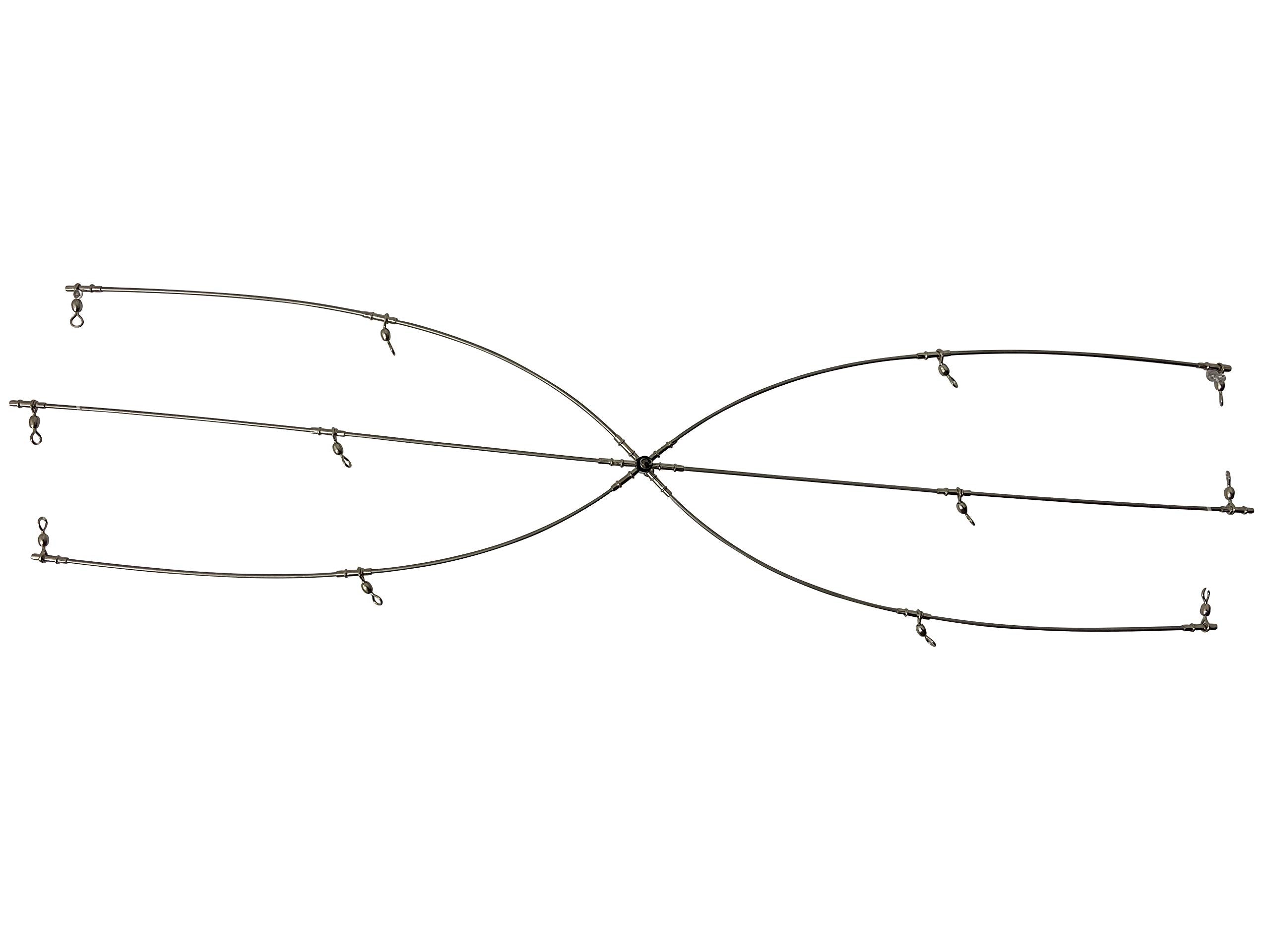 MagBay Lures Titanium Dredge Bar 36-inch side view shows 6 arms and 13 drops