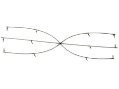 MagBay Lures Titanium Dredge Bar 36-inch side view shows 6 arms and 13 drops