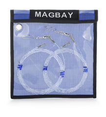 MagBay Wahoo Shock Leader 250 lb snap swivels