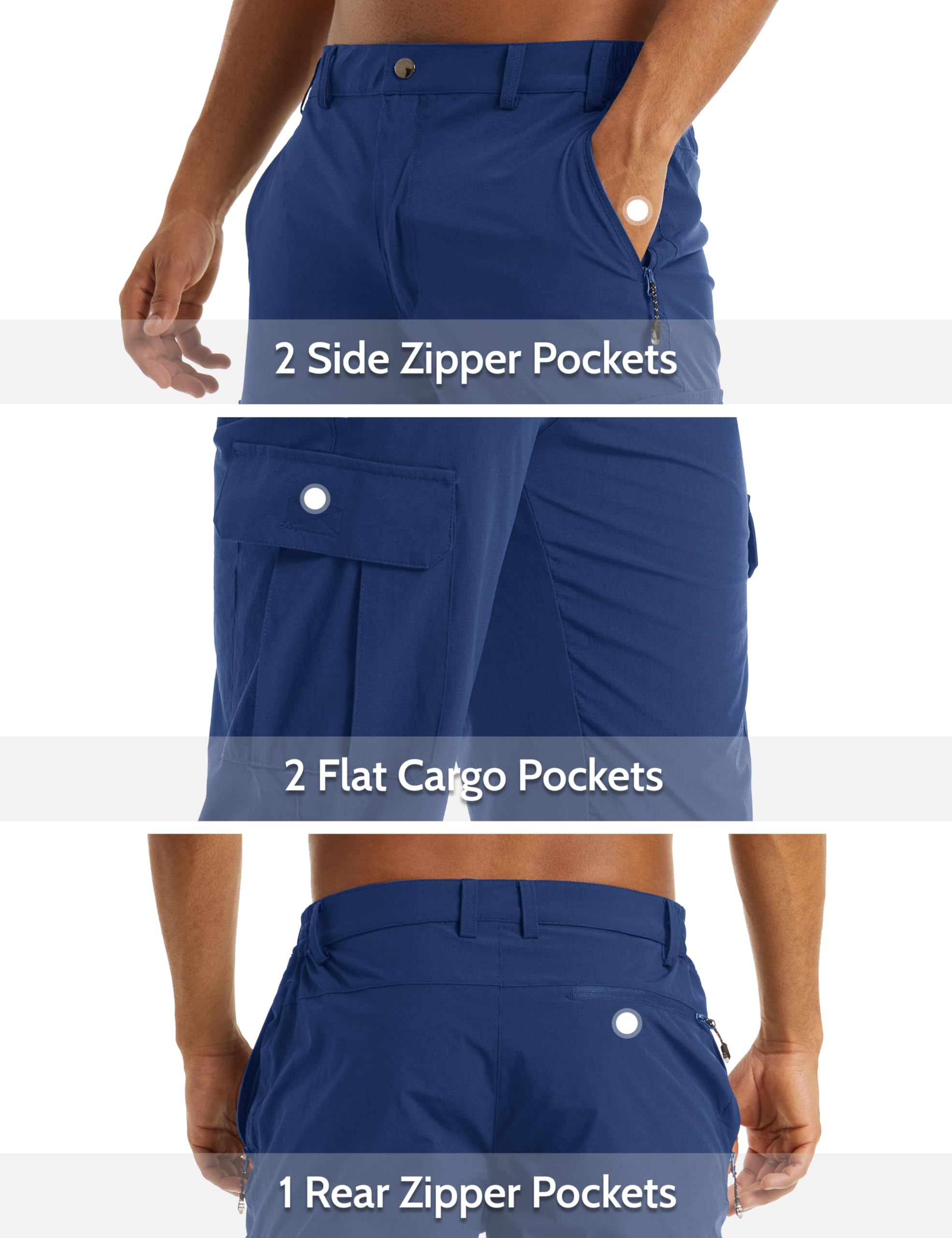 MAGCOMSEN athletic shorts back zipper pocket detail for valuables