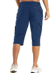 MAGCOMSEN athletic shorts close-up of partial elastic waistband for comfortable movement