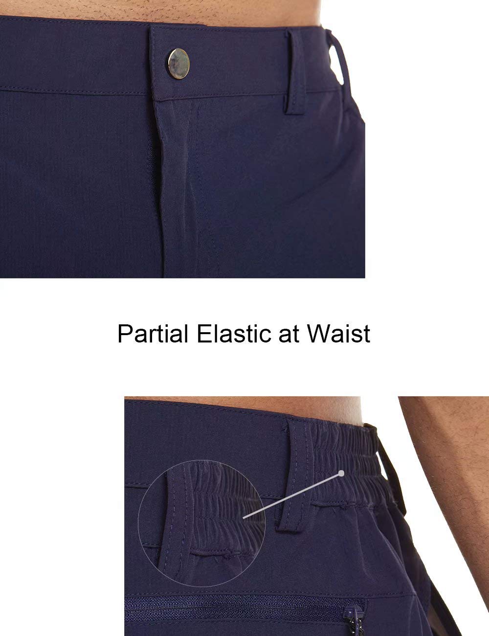 MAGCOMSEN athletic shorts fabric texture close-up highlighting breathable material