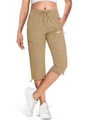 MAGCOMSEN women's hiking pants front view showing lightweight quick-dry fabric for outdoor days