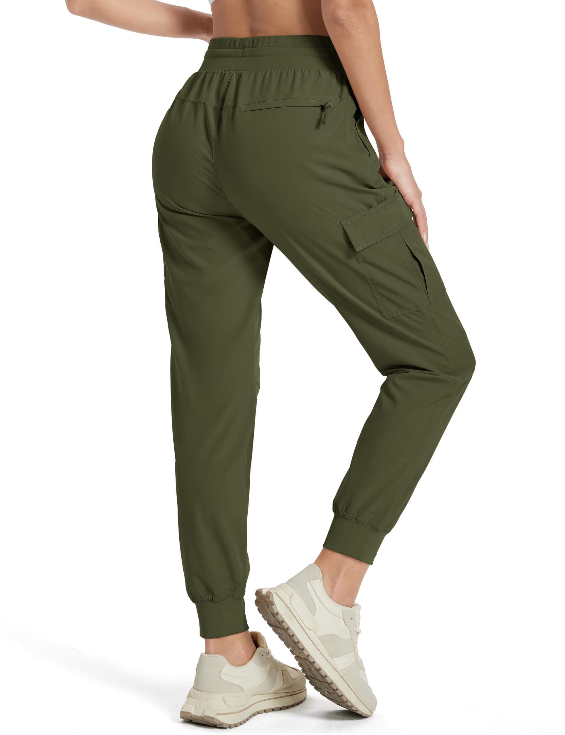 MAGCOMSEN Women's Hiking Pants pocket-detail highlights secure zip pockets for essentials