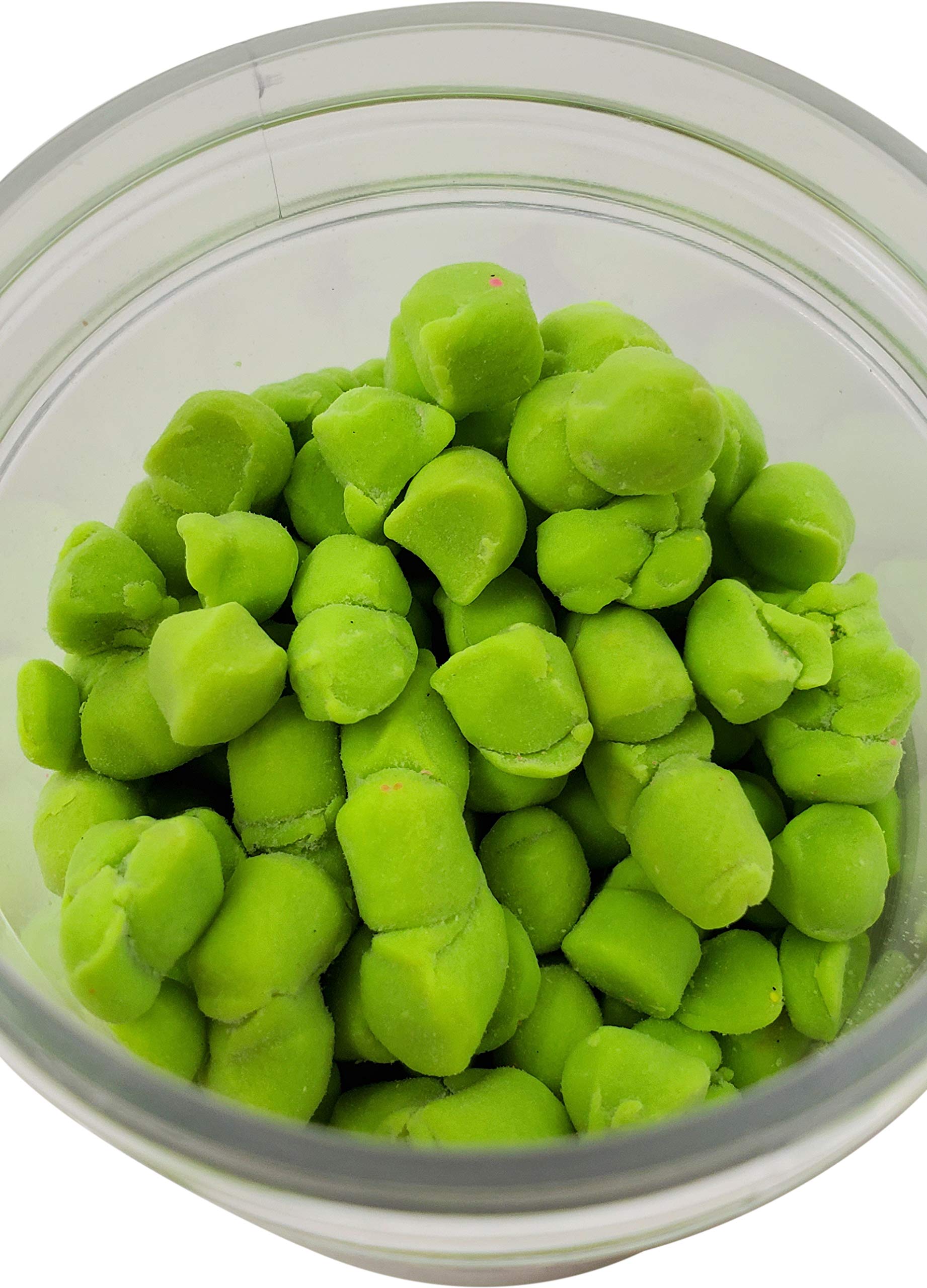 Close-up of Crappie Chartreuse bait