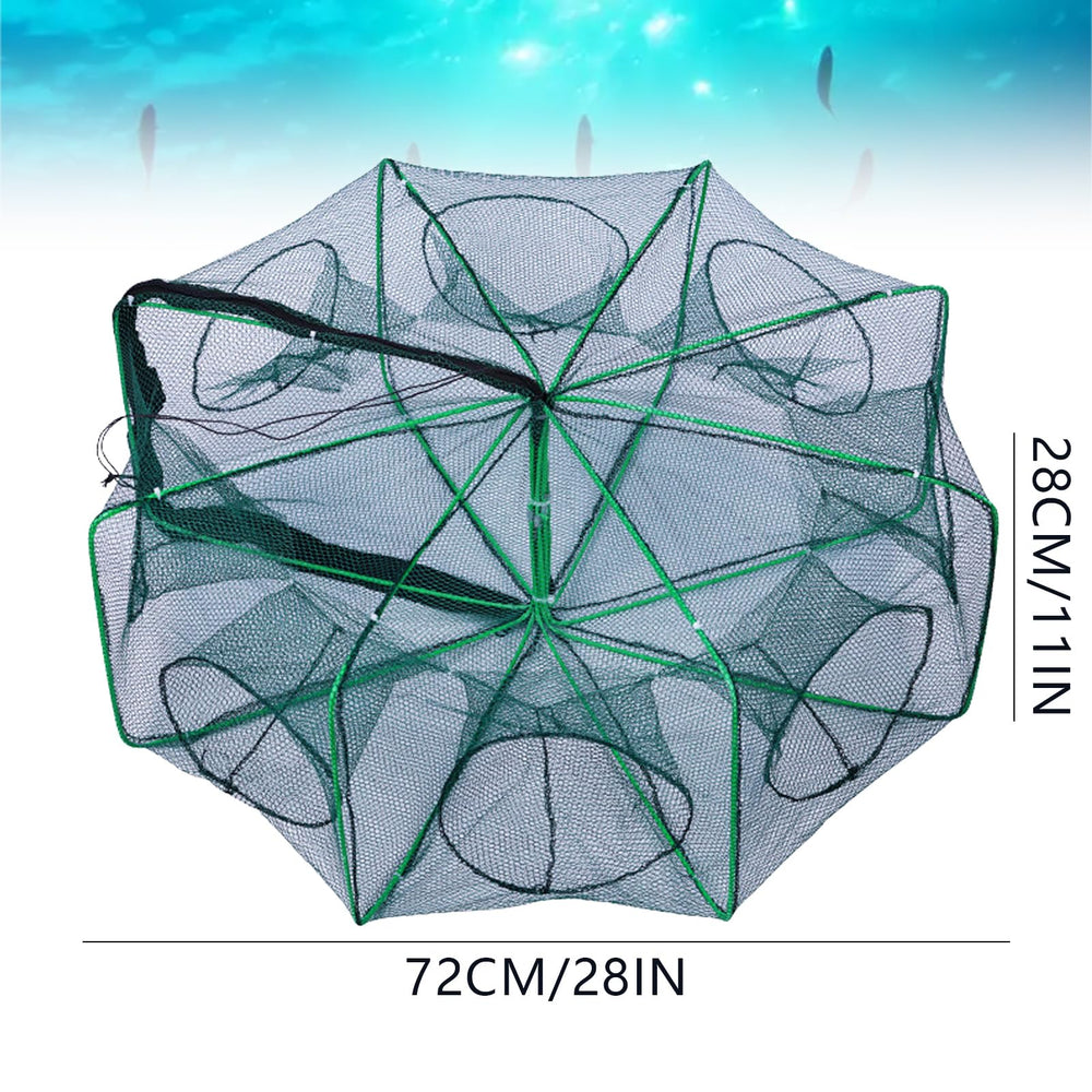 Crawfish and small prey caught in the trap