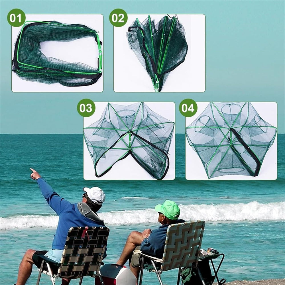 The Magic Foldable Fishing Trap - 8 Holes (70x26cm)
