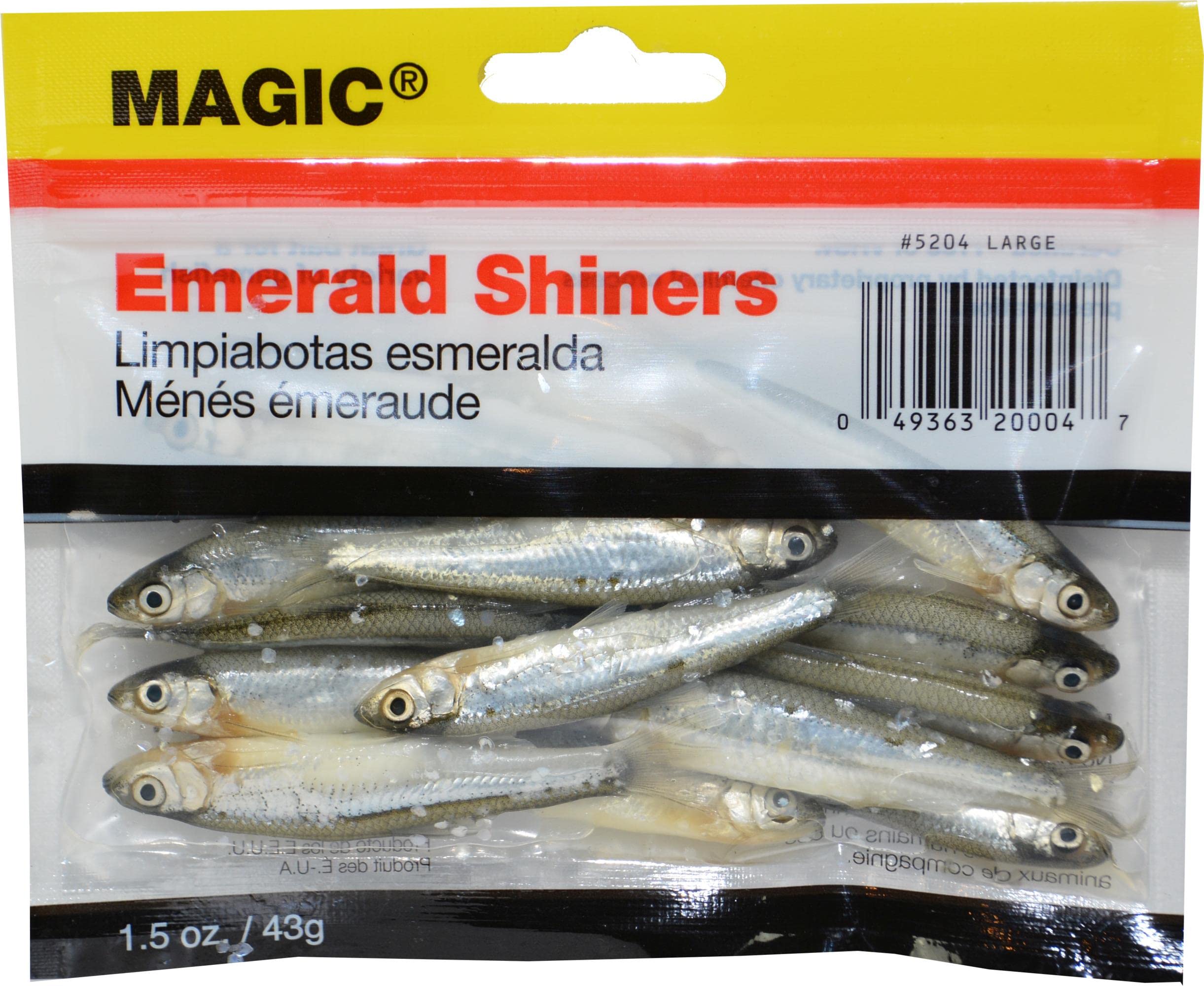 Front view of Magic Products Preserved Emerald Shiners 5204 3-4 inch 10 ct package
