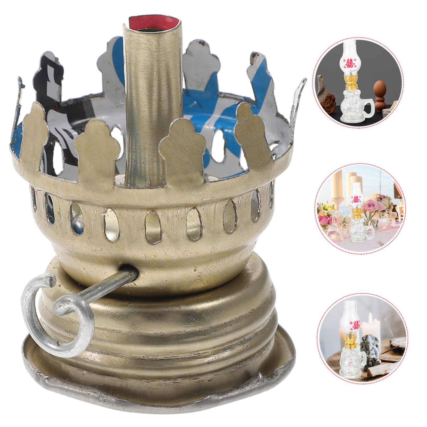 MAGICLULU glass kerosene lamp burner with robust construction for extended use.