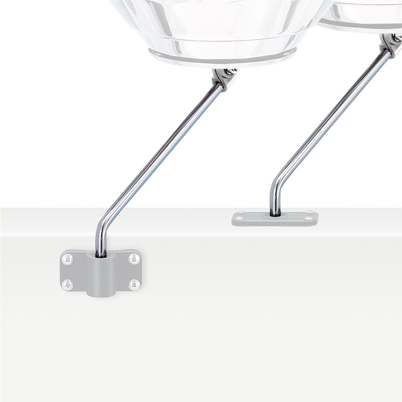 Magma A10-160 mount secures rod holder on a kettle grill for easy on-deck use