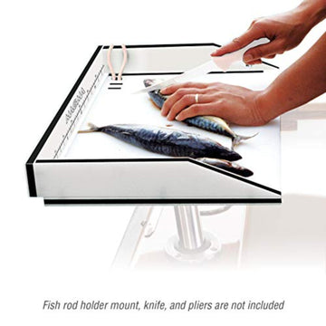 MAGMA T10-302B 21-inch size table demonstrates compact workspace on boats