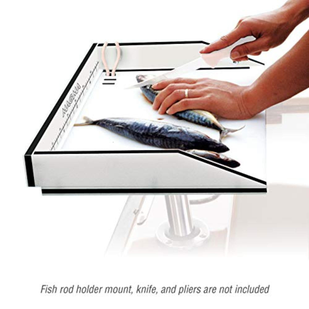 MAGMA T10-302B 21-inch size table demonstrates compact workspace on boats