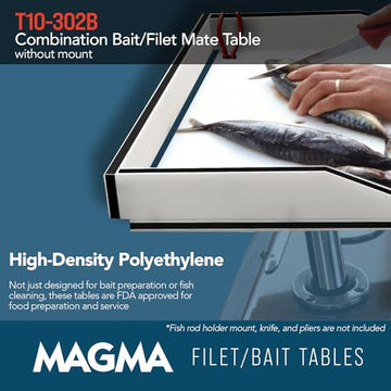 MAGMA T10-302B side channels and back drainage keep decks clean