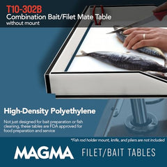 MAGMA T10-302B side channels and back drainage keep decks clean