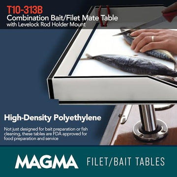 Magma T10-313B plier receptacle and knife holsters on fillet table
