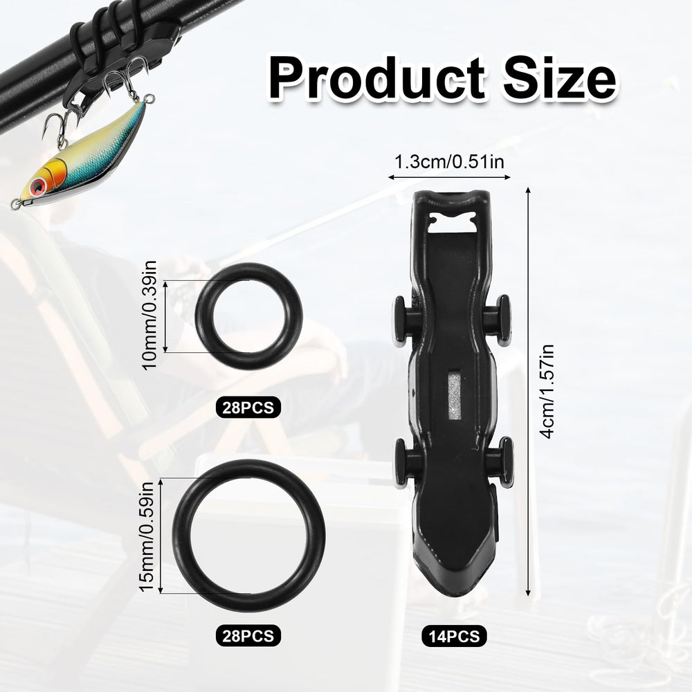 Close-up of magnetic lure hooker with dimensions 4x1.3 cm