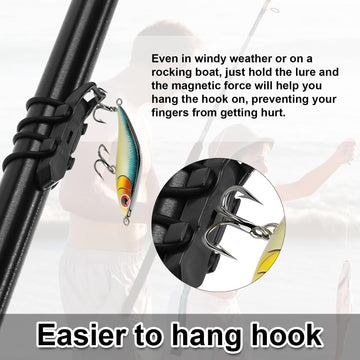 Back of lure hooker showing rubber grip pad