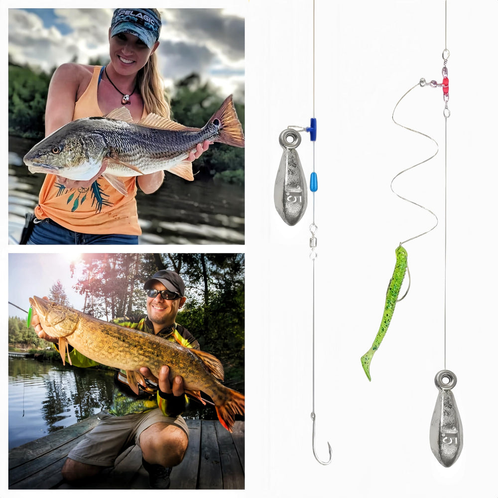 Sinkers demonstrated casting distance in water