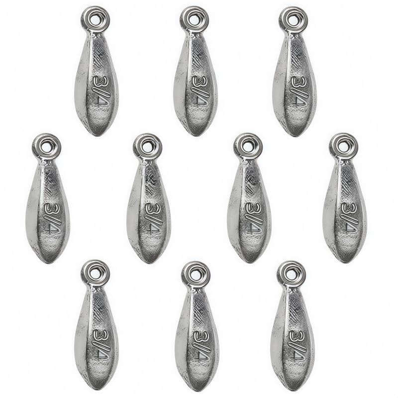 Magnoloran 3/4oz fishing sinkers set of 10