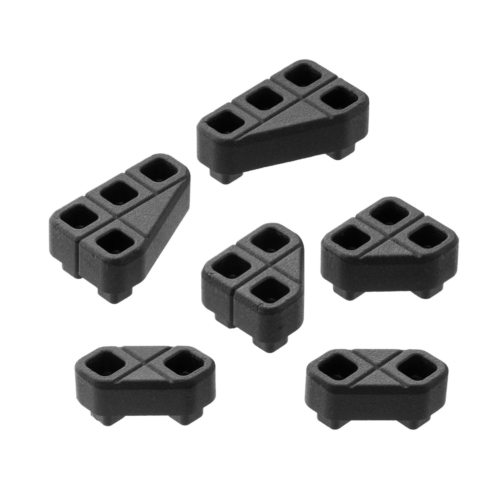 Magpul DAKA Grid 45-90 angled block enables secure fit for angled gear.