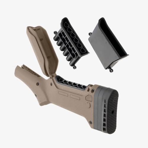 Magpul ELG stock storage compartment keeps essential gear close at hand.