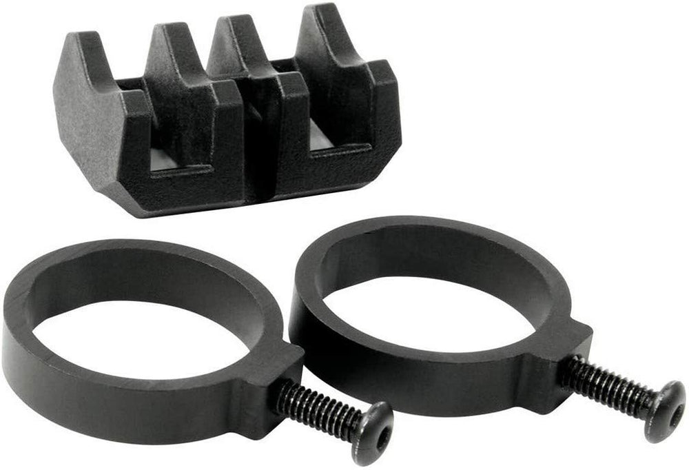 Magpul V-Block & Rings attached to MOE Scout mount with handheld light