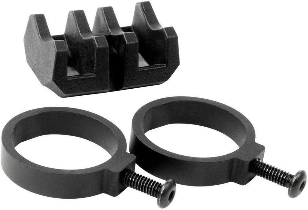 Magpul V-Block & Rings attached to MOE Scout mount with handheld light