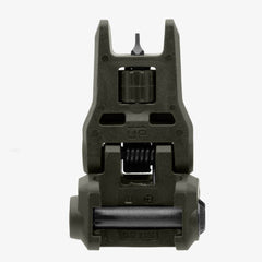 Magpul MBUS 3 front sight ambidextrous push-button lets quick deployment.