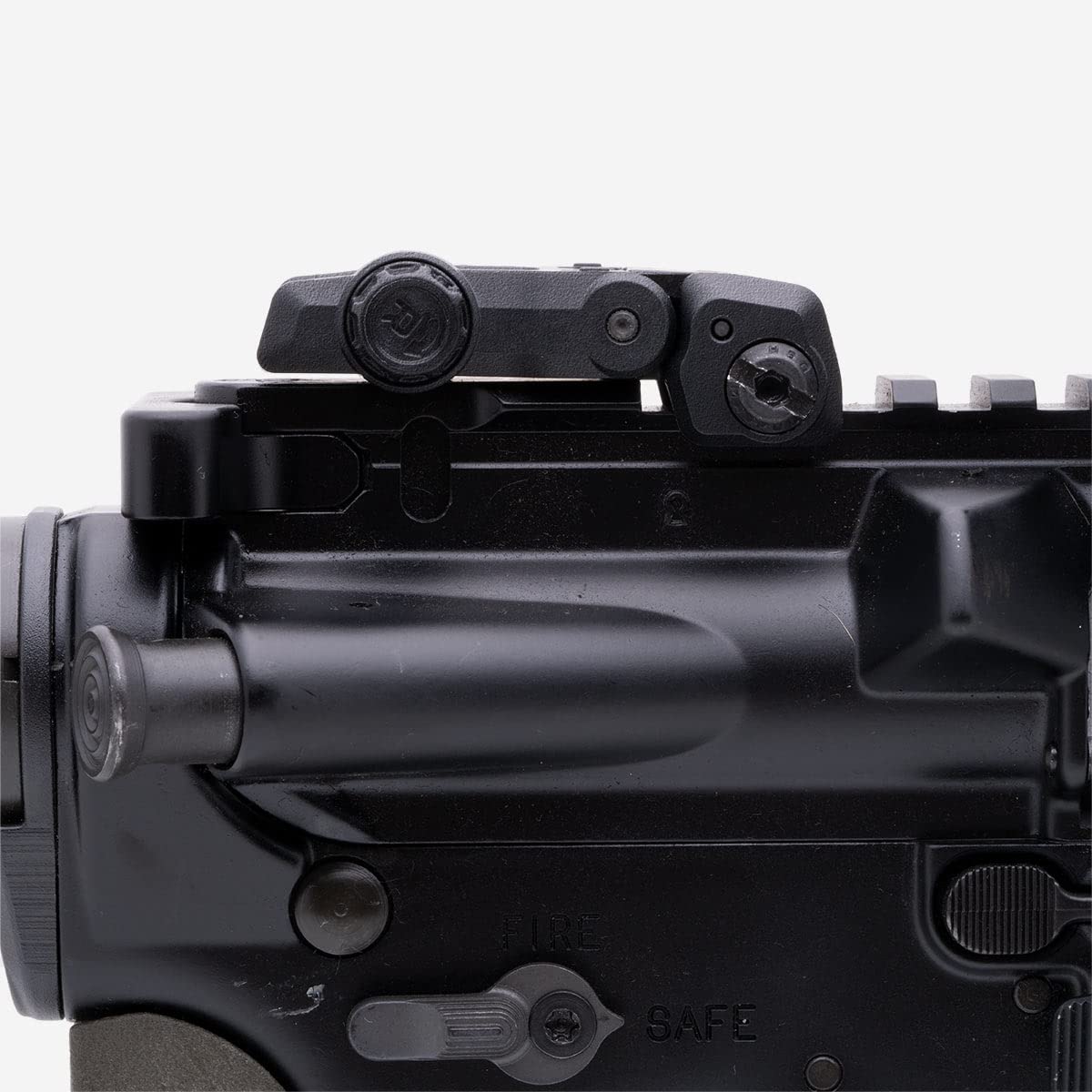 Magpul MBUS 3 front sight polymer texture showing lightweight field use