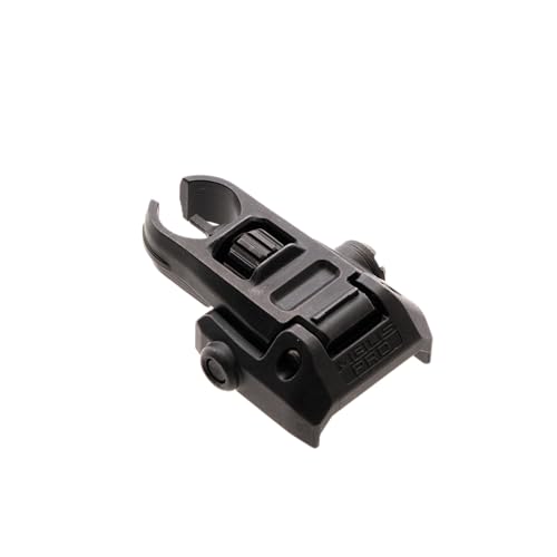 Magpul MBUS Pro Hooded Front Sight installed on rifle enabling rapid aiming