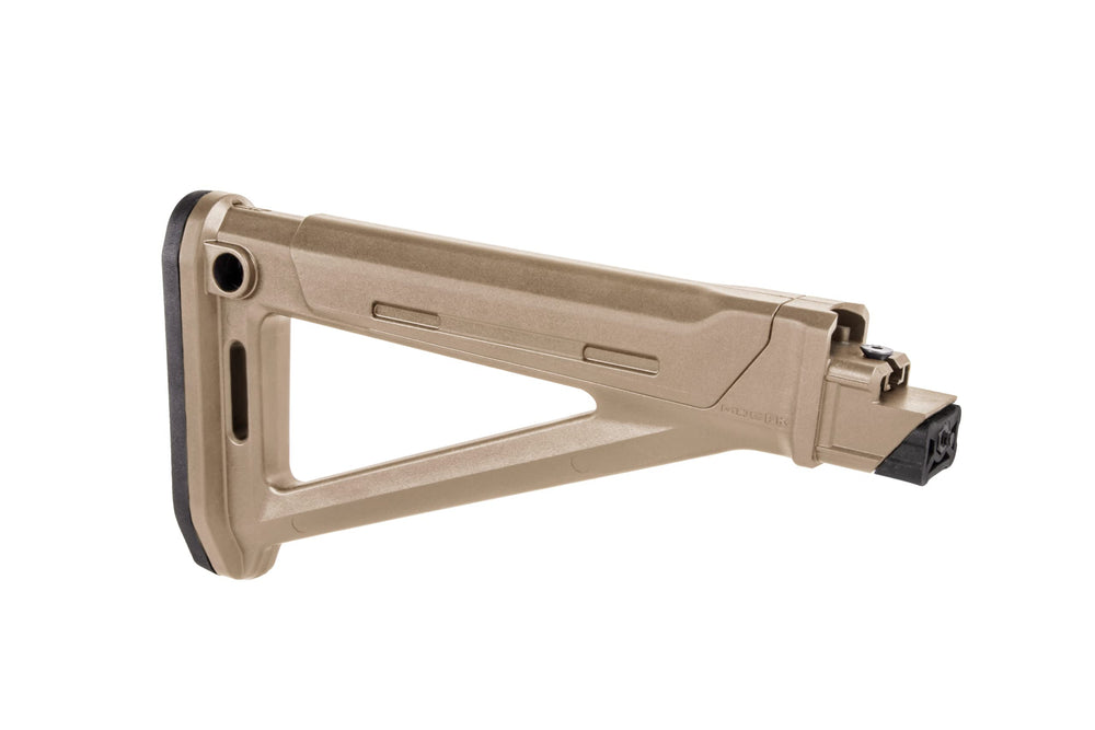 Magpul MOE A-Frame Fixed Stock interior storage demonstrates space for a small cleaning kit.