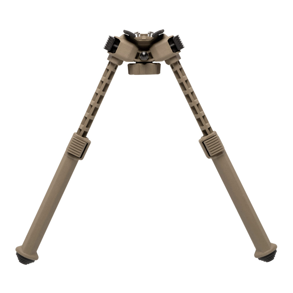 Magpul MOE Bipod showing ergonomic thumbwheel for secure tightening.