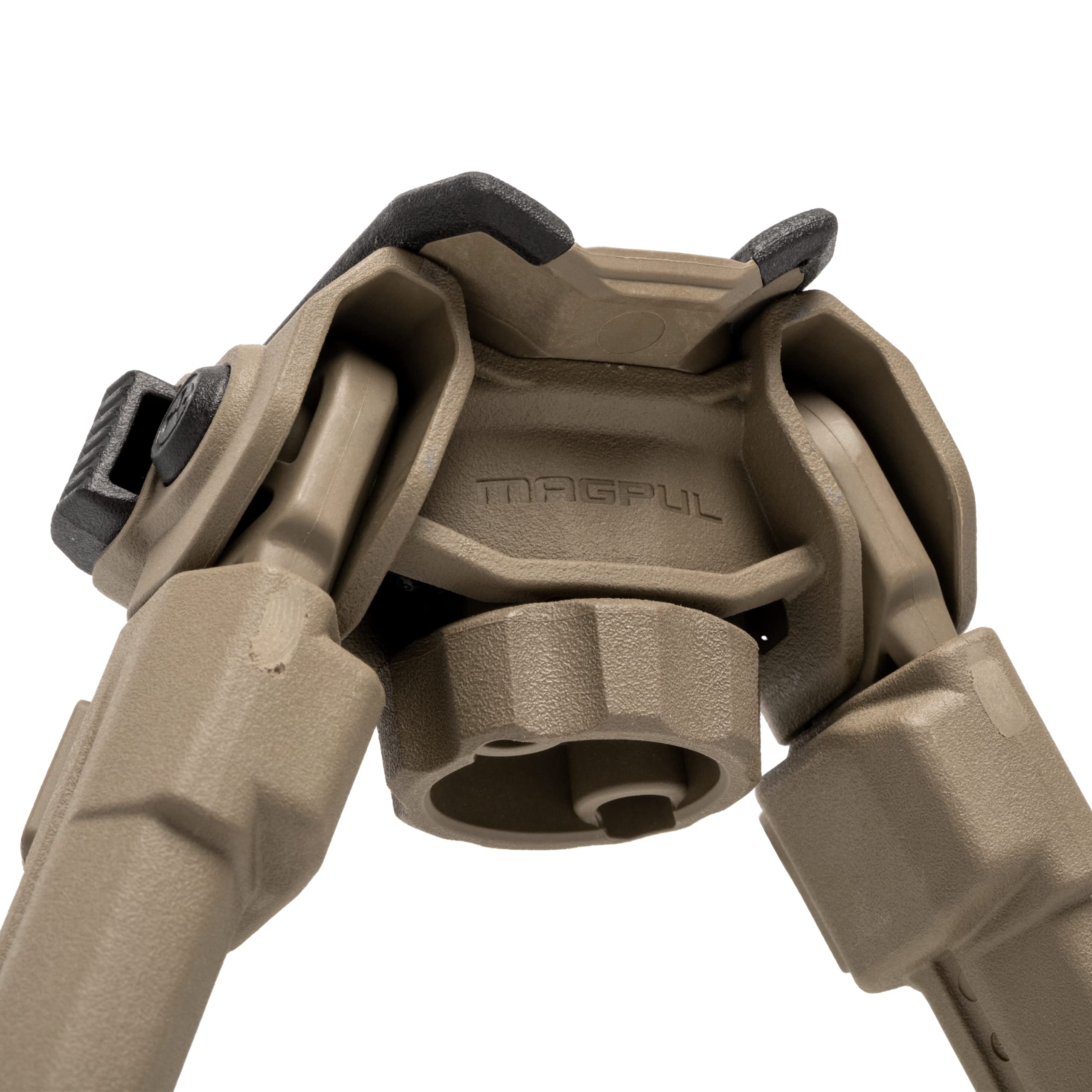 Magpul MOE Bipod legs extended to 7–10 inches on rugged surface.