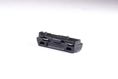 Close-up of Santoprene rubber pad over stainless steel plate on Magpul L-Plate